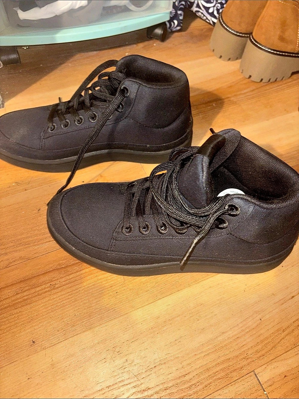Allbirds Black High-Top Canvas Sneakers
